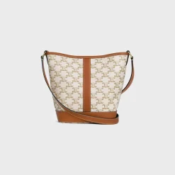 Small Bucket in Triomphe Canvas and calfskin