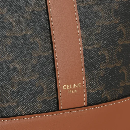 Small Bucket in Triomphe Canvas and calfskin