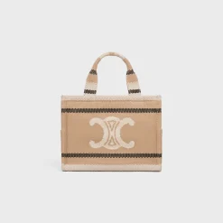 small cabas thais in STRIPED TEXTILE WITH TRIOMPHE