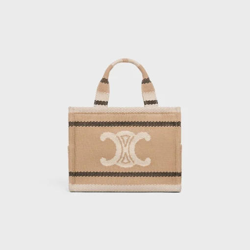 small cabas thais in STRIPED TEXTILE WITH TRIOMPHE