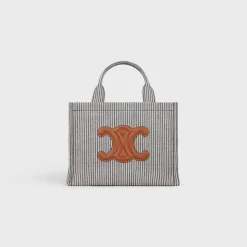 small cabas thais in STRIPED TEXTILE