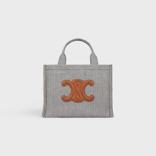 small cabas thais in STRIPED TEXTILE