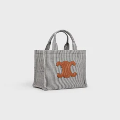 small cabas thais in STRIPED TEXTILE