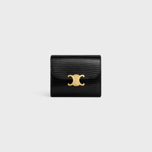 Small Flap Wallet TRIOMPHE in lizard