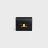 Small Flap Wallet TRIOMPHE in Shiny calfskin