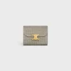 Small Flap Wallet TRIOMPHE in GLITTER TEXTILE