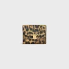 Small Flap Wallet TRIOMPHE in CELINE CANVAS WITH LEOPARD PRINT
