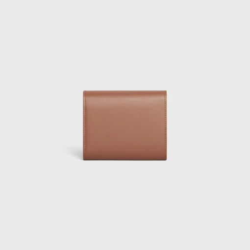 Small Flap Wallet TRIOMPHE in Shiny calfskin