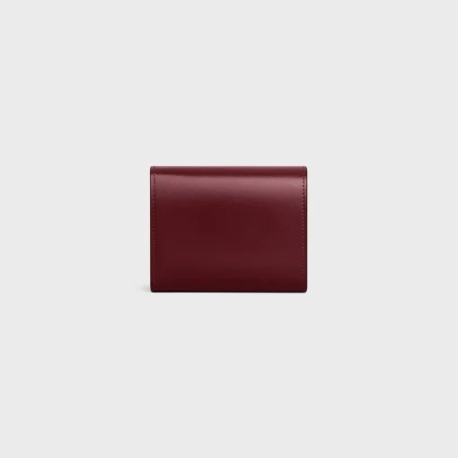 Small Flap Wallet TRIOMPHE in Shiny calfskin