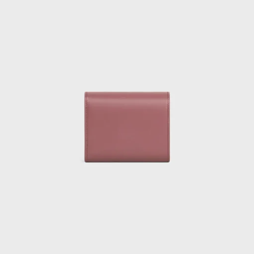 Small Flap Wallet TRIOMPHE in Shiny calfskin