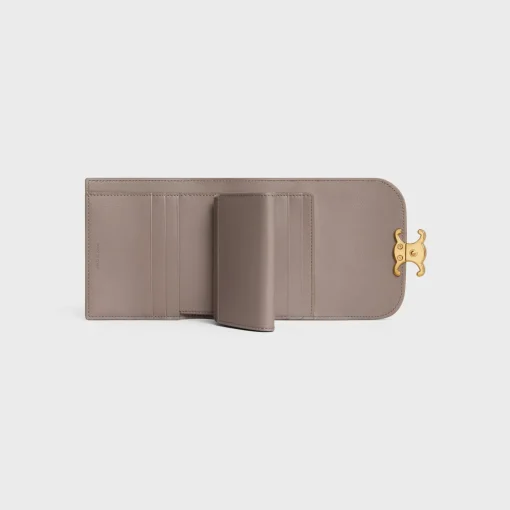 Small Flap Wallet TRIOMPHE in Shiny calfskin