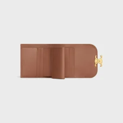 Small Flap Wallet TRIOMPHE in Shiny calfskin