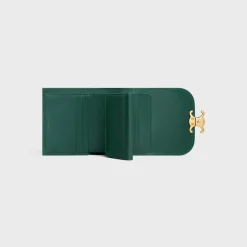 Small Flap Wallet TRIOMPHE in Shiny calfskin
