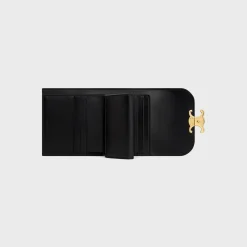 Small Flap Wallet TRIOMPHE in PATENT CALFSKIN