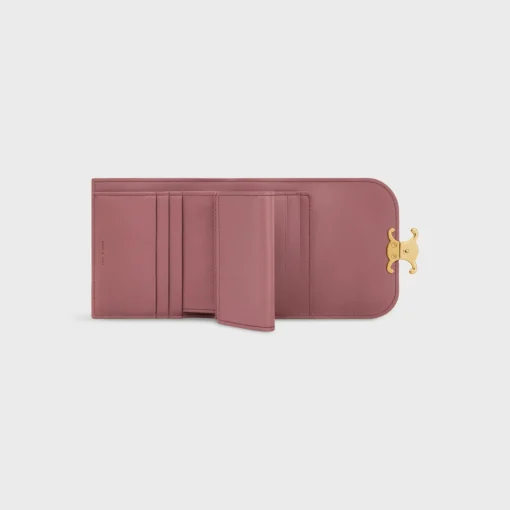 Small Flap Wallet TRIOMPHE in Shiny calfskin