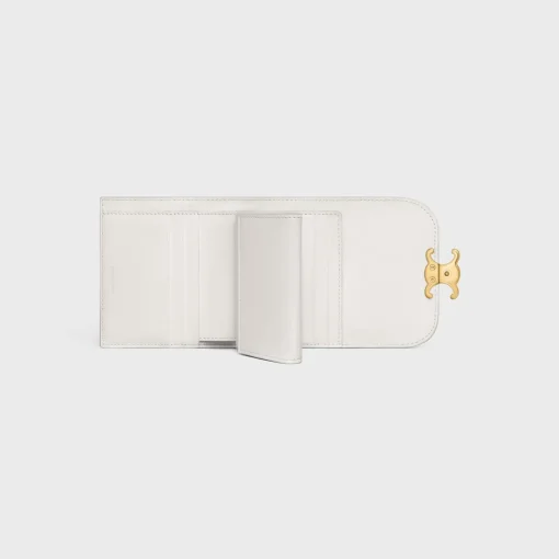 Small Flap Wallet TRIOMPHE in Shiny calfskin