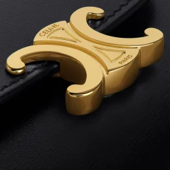 Small Flap Wallet TRIOMPHE in Shiny calfskin