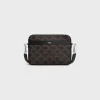 SMALL MESSENGER in TRIOMPHE CANVAS AND CALFSKIN