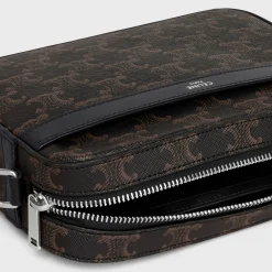 SMALL MESSENGER in TRIOMPHE CANVAS AND CALFSKIN