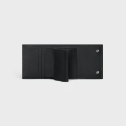 Small trifold wallet in Grained calfskin