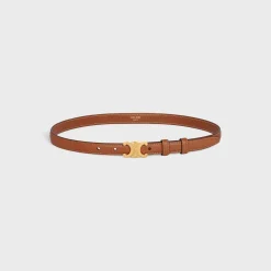 Small Triomphe Belt in Natural Calfskin