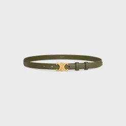 Small Triomphe Belt in Smooth Calfskin