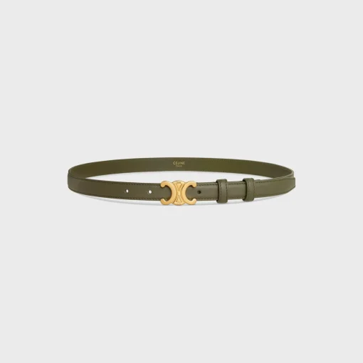 Small Triomphe Belt in Smooth Calfskin