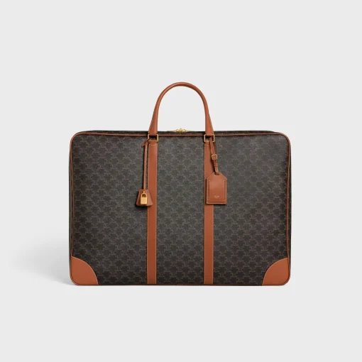 Soft Luggage 70 in Triomphe Canvas and Calfskin