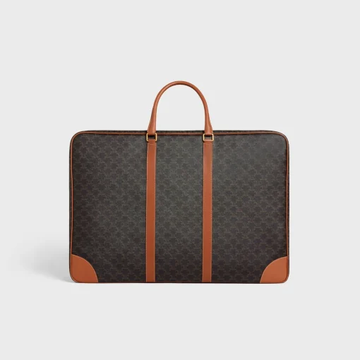 Soft Luggage 70 in Triomphe Canvas and Calfskin