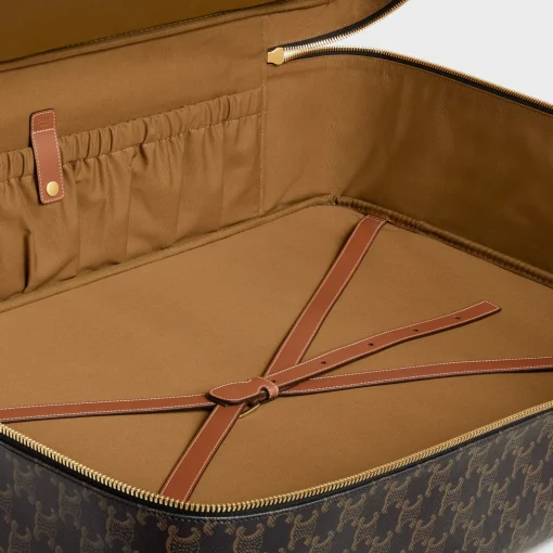 Soft Luggage 70 in Triomphe Canvas and Calfskin
