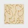 SQUARE IN CHAIN TASSELS SILK TWILL