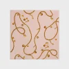 SQUARE IN CHAIN TASSELS SILK TWILL