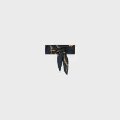 SQUARE IN CHAIN TASSELS SILK TWILL