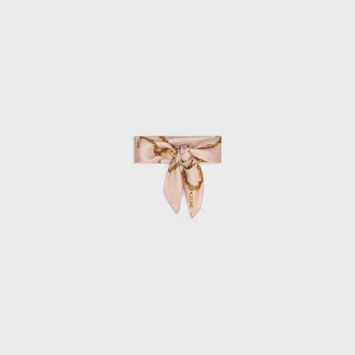 SQUARE IN CHAIN TASSELS SILK TWILL
