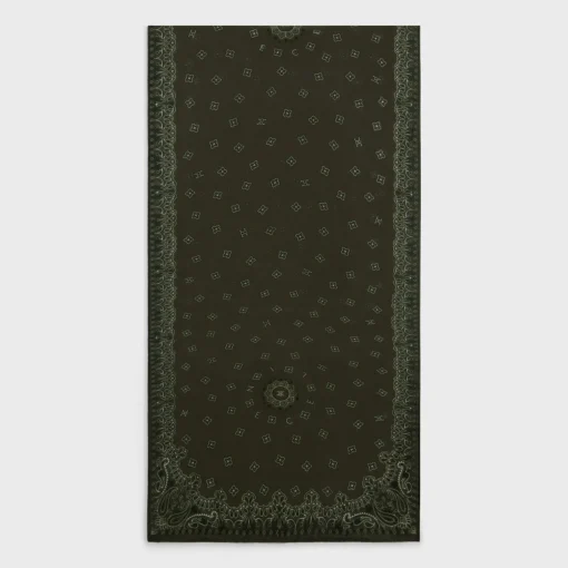 stole in floral cashmere muslin