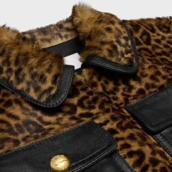 Straight fit blouson jacket in soft lambskin
