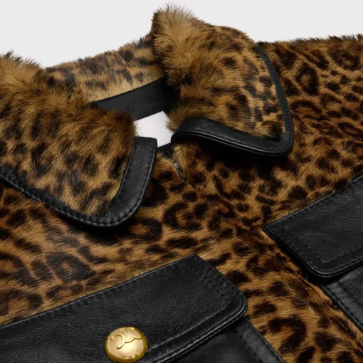 Straight fit blouson jacket in soft lambskin