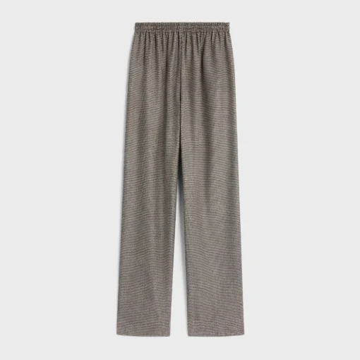 straight jogging pants in wool and cashmere