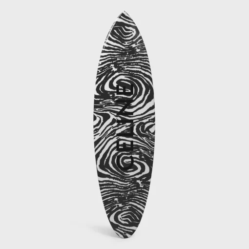 Surfboard in WOOD ZEBRA PATTERN AND CELINE PRINT