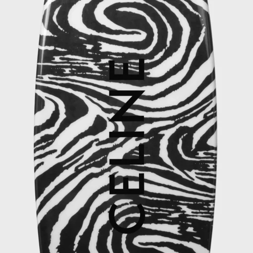 Surfboard in WOOD ZEBRA PATTERN AND CELINE PRINT