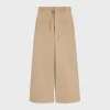 taillat pants in cotton twill