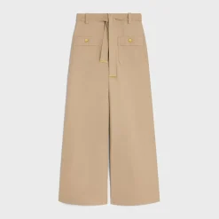 taillat pants in cotton twill