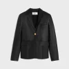 tailored jacket in soft lambskin