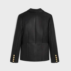 tailored jacket in soft lambskin