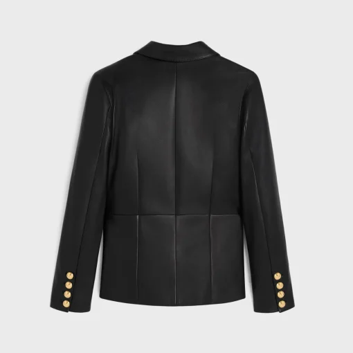 tailored jacket in soft lambskin