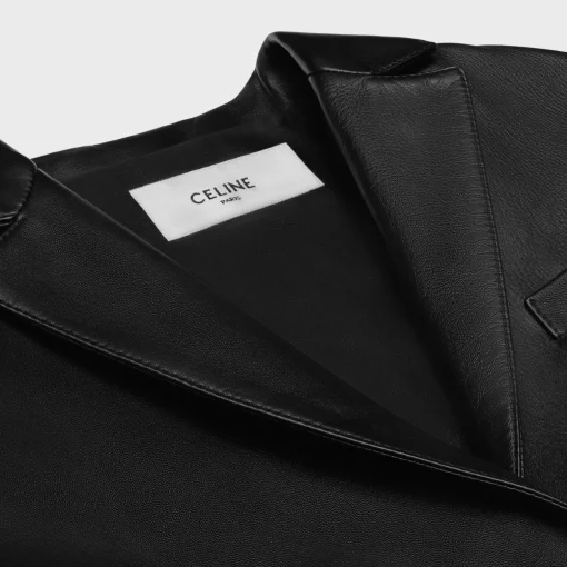 tailored jacket in soft lambskin