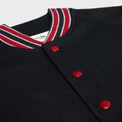 teddy jacket in textured wool