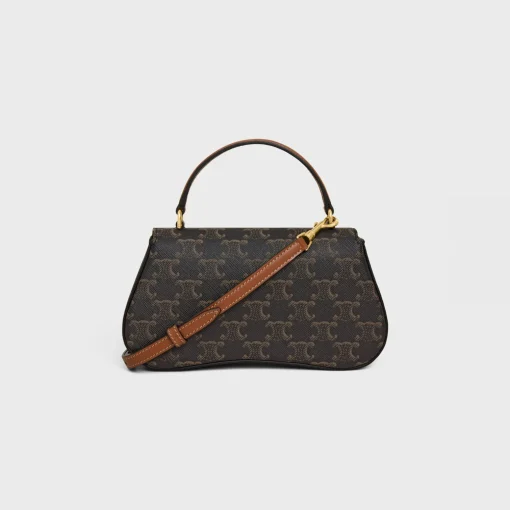 TEEN CELINE LOLA in Triomphe Canvas and Calfskin