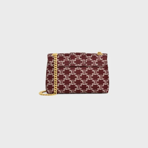 TEEN CELINE VICTOIRE BAG in TRIOMPHE CANVAS TWO-TONE