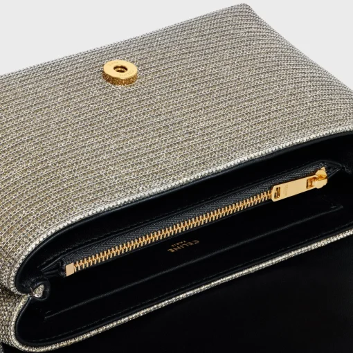 TEEN CELINE VICTOIRE BAG in GLITTER TEXTILE